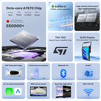 Autoradio Android 13,8 pouces avec GPS, lecteur multimédia, écran tactile capacitif, unité principale TV pour Ford Explorer 2011-2019