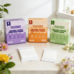 Assorbenti Igienici Personalizzati per la Cura Femminile, Assorbenti Usa e Getta con Chiusura a Zip e Logo, in Cotone Organico per Adolescenti - Product Image 5