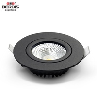 IP65 COB marché nordique découpe ronde 75-83mm Spot en aluminium 5W 7W Dimmable Downlight LED encastré DownLight