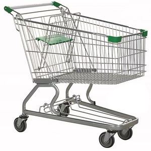 Chariots Offre Spéciale utiles durables robustes de poussée de supermarchés de chariot à provisions d'acier inoxydable - Product Image 2