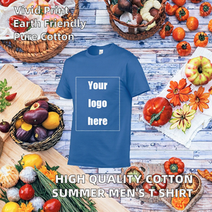 Camiseta de Verano 2025 al por Mayor, Disponible en Stock, de Alta Calidad, 100% Algodón, Lisa, Informal, Cuello Redondo, 180g, Corte Regular para Hombre - Product Image 2