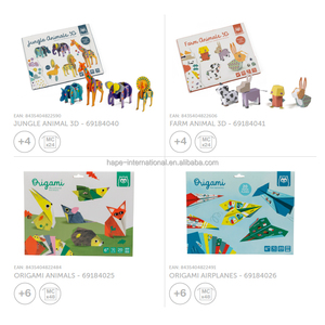 Animaux pliés papier 3d forme animale enfants à la main bricolage artisanat amusant dessin animé artisanat Art coloré créatif <span class=keywords><strong>Origami</strong></span> jouets - Product Image 2