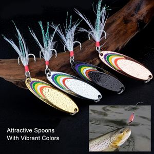 Señuelo de pesca metálico de 1.5g - 42g para lubina, cebo de agua dulce con lentejuelas, cuchara giratoria, 6 colores, señuelos duros para pesca. - Product Image 3