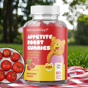 WelnessWays Vitamin Gummy with Boost Appetite Kids Gummies Vegan Kids Estimulante del apetito y ganador de peso - Product Image 1