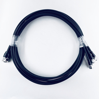 Cable Coaxial MQ5 Hembra a N Macho de 5 Puertos, Cable de Conexión Superflex de 1/4\", Ensamblaje de Cable de 3m 5m para Estación Base 5G