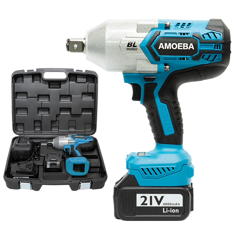 New Type Ultra-Low Power Professional Price Brushless Cordless Impact Wrench Power Tool Set Heavy Duty 1300N