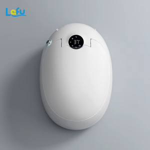 Appareils sanitaires intelligents, chasse d'eau électrique automatique, toilette intelligente en forme d'oeuf, salle de bain, céramique, siège chauffant avec télécommande - Product Image 4