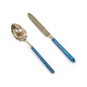 Ensemble de couverts en acier inoxydable avec traitement de surface PVD électrolytique, durable, pour usage promotionnel - Product Image 4