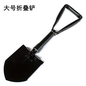 พลั่วเหล็กสีดำพับได้อเนกประสงค์สำหรับตั้งแคมป์กลางแจ้งเกรดอุตสาหกรรม - Product Image 4