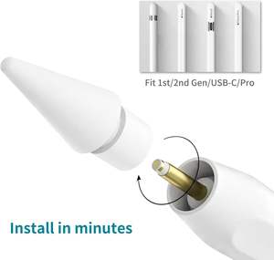 Puntas para <span class=keywords><strong>Apple</strong></span> <span class=keywords><strong>Pencil</strong></span>, <span class=keywords><strong>punta</strong></span> para iPad <span class=keywords><strong>Pencil</strong></span> con funda protectora para <span class=keywords><strong>Apple</strong></span> <span class=keywords><strong>Pencil</strong></span> Pro/USB-C/ 1.ª generación/ 2.ª generación iPencil - Product Image 1