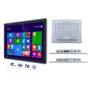 Panneau d'ordinateur industriel sans ventilateur PC IP65 4GB X86 Moniteur mural Windows7/8/10 avec écran tactile capacitif à cadre ouvert de 15.6 pouces