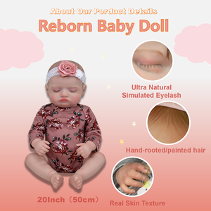 Muñecas Bebé Reborn Realistas Kindure Rosalie, Modelo Niña Mayor de 20 Pulgadas - Product Image 6