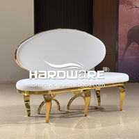 Canapé mariage mode chaise royale mariée et marié en acier inoxydable canapé de mariage