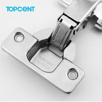 TOPCENT-bisagra de cierre suave para gabinete, bisagras hidráulicas para muebles de cobertura media completa, 35mm