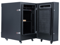 Armoire serveur insonorisée 14U 19 pouces, acier laminé à froid, indice de protection IP20