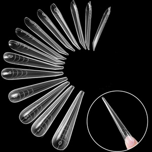 Accoglienti eleganti e Chic extension per unghie in <span class=keywords><strong>stile</strong></span> francese Extra-lungo e accogliente Chic unghie finte ABS <span class=keywords><strong>forme</strong></span> di plastica per dita accogliente bara Chic - Product Image 5