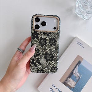 Nouvelle coque de téléphone portable pour iPhone 18 17 16 15 Pro Max, élégante, avec texture dentelle florale et cadre caméra, antichoc, protection arrière - Product Image 5