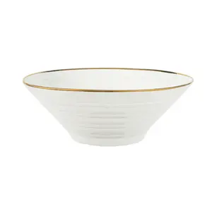批发便宜的日式陶瓷方便面碗陶瓷碗金边