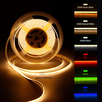 Bande lumineuse LED COB ultra-mince à CRI élevé 80, 2700K, 5mm, 504 puces, 12V, 6W/M, dimmable Wi-Fi, IP20, garantie 3 ans