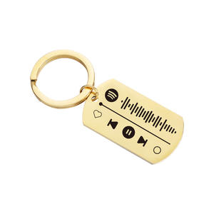 Llavero personalizado de alta calidad, a la moda, <span class=keywords><strong>Spotify</strong></span>, código de canciones, lista de reproducción, música, 2021 - Product Image 6