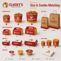 Emballages alimentaires en papier jetables personnalisés pour frites, ailes de poulet, boîtes à emporter pour hamburgers, boîtes à emporter pour la restauration rapide