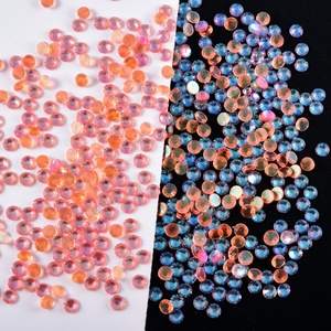 Oleeya Wholesale Small Packet Aurora Colors Ss6 Ss10 Ss16 Flat Back Hot Fix Crystal Rhinestone in Bulk for Garment Accessories - Product Image 4