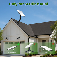 Support mural réglable Starlink Mini pour antenne satellite, haute dureté, anti-déformation, pour installation sur toit ou mur