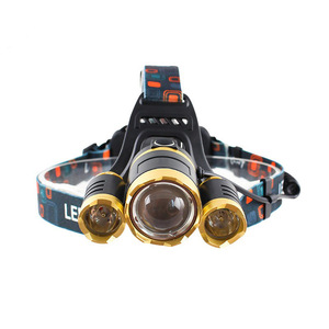 Linterna frontal recargable DaskFire de 3 LED, luz exterior de aleación de aluminio de alta intensidad - Product Image 1