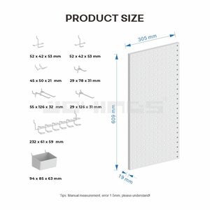 <span class=keywords><strong>Organizador</strong></span> de Accesorios para Juegos con Paneles Metálicos de Pared, Ganchos, Estantes y <span class=keywords><strong>Panel</strong></span> de Exhibición para Auriculares y Controles - Product Image 6