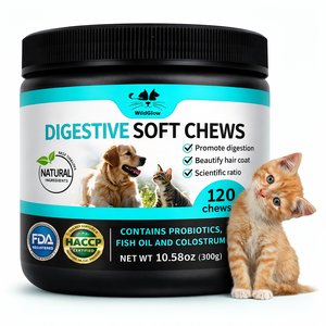 เคี้ยวนุ่มย่อยอาหารกับ krill และ lecithinto ปรับปรุงลำไส้และย่อยอาหารสุขภาพสนับสนุนการจัดการน้ำหนักสำหรับสุนัขแมว - Product Image 1