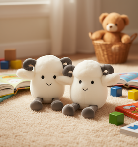 Lindo Peluche de Cordero, Juguete de Peluche Suave para Bebés de 0 a 24 Meses, Unisex, con Relleno de Algodón PP - Product Image 2