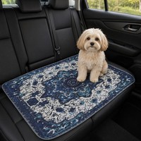 Tapis d'entraînement pour animaux de compagnie élégant à motif floral, lavable, respirant, surface à séchage rapide, réutilisable, imperméable