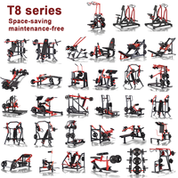 Ensemble complet de machines de musculation à charge libre pour projets de salles de sport commerciales, usine chinoise, conception de plans 3D, Afrique