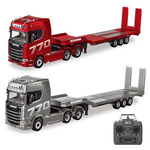 <span class=keywords><strong>Camion</strong></span> tracteur <span class=keywords><strong>Scania</strong></span> 770S sous licence 1/18 12CH 2.4G <span class=keywords><strong>RC</strong></span> avec plateau, modèle de <span class=keywords><strong>camion</strong></span> d'ingénierie professionnel en métal - Product Image 1
