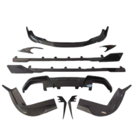 Nouveau kit de carrosserie en fibre de carbone sèche de style RA pour BMW série 4 G22 jupe à lèvres avant et becquet de diffuseur arrière