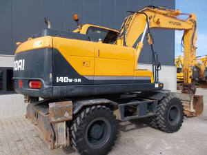 Voyage rapide coréen 14 tonnes d'occasion hyundai 140W-9 pelle sur pneus 150w conduite sur roues 150w-7 150w-9 140w 200w - Product Image 3