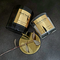 Étiquette autocollante personnalisée en vinyle imperméable estampée à chaud or pour l'emballage de pots cosmétiques, beurres corporels et gommages