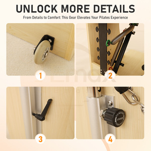 Chaise Wunda en bois professionnelle pour Pilates, équipement certifié CE, vente directe d'usine, chaise de fitness pour salle de sport - Product Image 5