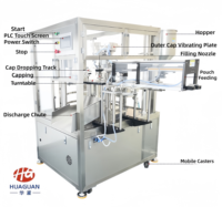 Machine de remplissage et de bouchage automatique de sachets à double bec, de haute précision, pour boissons et shampoings