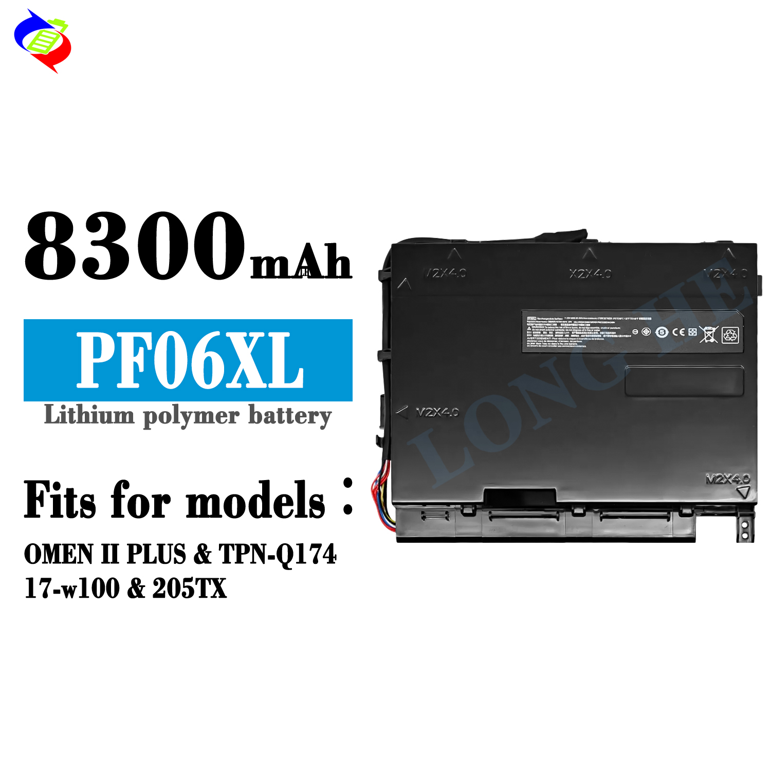 Pour OMEN II PLUS TPN-017417 w100 205TX