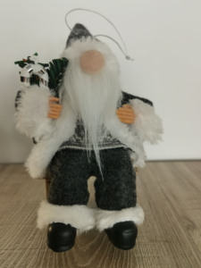 Décoration de Noël, petit gnome en peluche, style Nouvel An 2025, écologique, cadeaux tendance, fournitures de fête, décoration suspendue de lutin de Noël - Product Image 5
