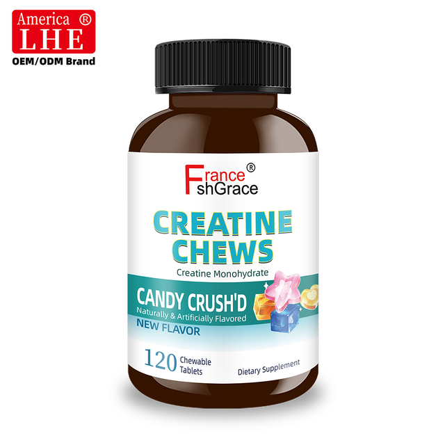High Quality Creatine Chews 120 Tablets Support Health Function for Men and Women Creatine Chews Dietary Supplement