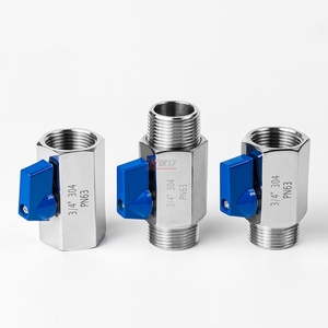 Лидер продаж, нержавеющая сталь RC NPT BSP 1000WOG PN64 304 316 3/8 "1/2" 1/4 "ручной мини-шаровой клапан с внутренней резьбой - Product Image 3