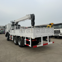 Camion-grue mobile d'occasion/neuf de haute qualité, 15 tonnes, flèche hydraulique droite, HOWO 6x4, moteur Weichai 371 ch, à vendre