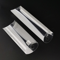 Prêt à expédier en gros boîtes d'emballage pliantes en forme d'oreiller en plastique transparent transparent Caractéristique recyclable