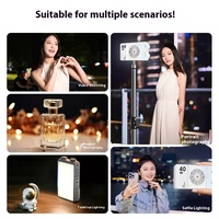 Lumière de beauté portable à trois températures de couleur pleine puissance 40W, lumière de remplissage pour la photographie en extérieur, petite lumière de remplissage