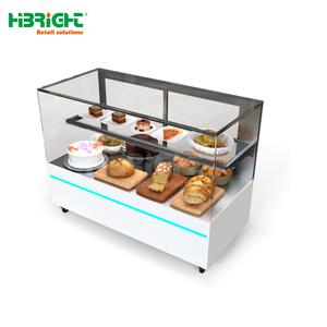 Highbright Maßgefertigte Leicht Bewegliche Glas-Brotvitrine mit LED-Lichtleiste - Product Image 1