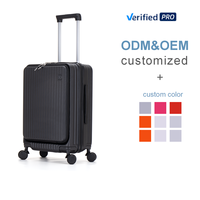 Valise Cabine à Ouverture Frontale Tendance en PC Léger Grande Capacité 4 Roues Extensible avec Fermeture Éclair – Style Moderne – Vente Directe Usine