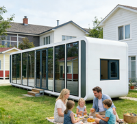 Maison Modulaire Préfabriquée en Acier Résistant aux Intempéries, Cabane Apple pour Hôtel de Montagne, Ferme, Vente en Gros Usine