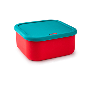 Single Compartment Silicone Bento <b>Lunch</b> Box <b>Set</b> for School Children Kid No Spillage With Lid - Product Image 4